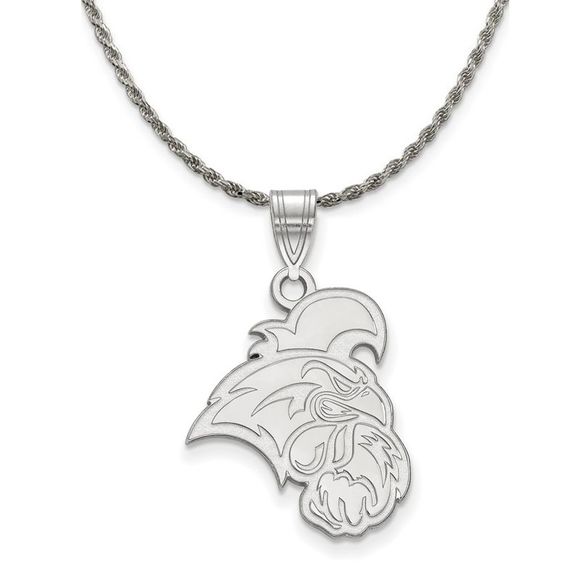 Sterling Silver Coastal Carolina U Lg Logo Necklace - 22 In
